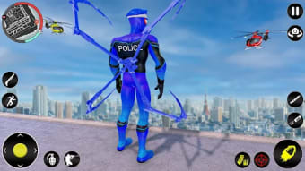 Police Spider Rope Hero Games
