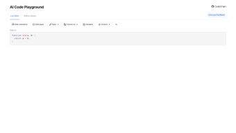 AI Code Playground