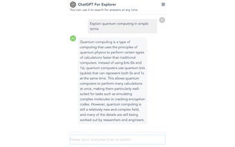 ChatGPT For Explorer