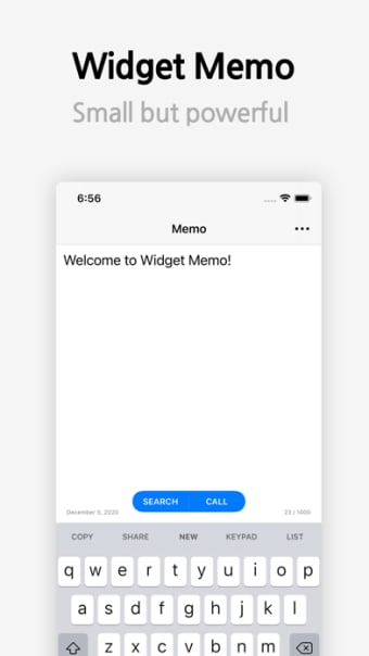Widget Memo - for quick memo