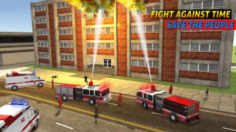 Fire Engine City Rescue: Firefighter Truck Games