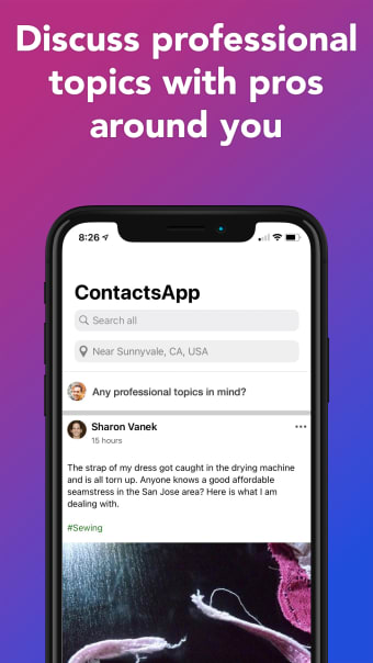 ContactsApp: Local Pros Finder