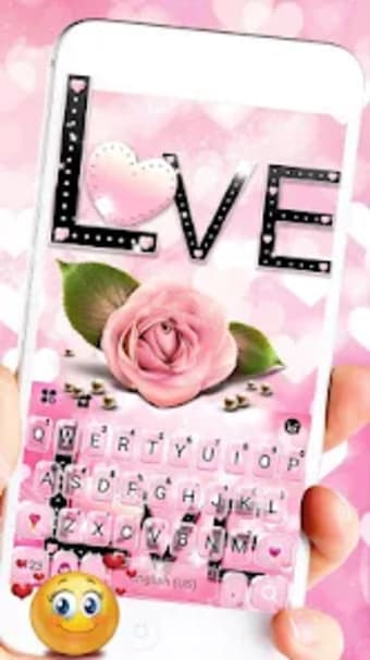 Couple Love Roses Keyboard The