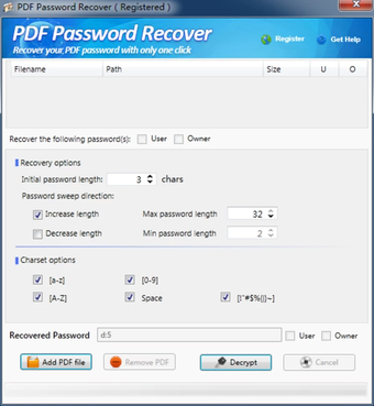 PDF Password Recover