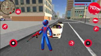 Spider SuperHero Stickman Rope Hero Strange Vegas