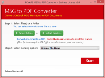 MSG to PDF Converter