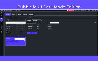 Bubble.io UI Dark Mode Edition