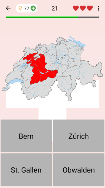 Swiss Cantons - Quiz about Switzerlands Geography