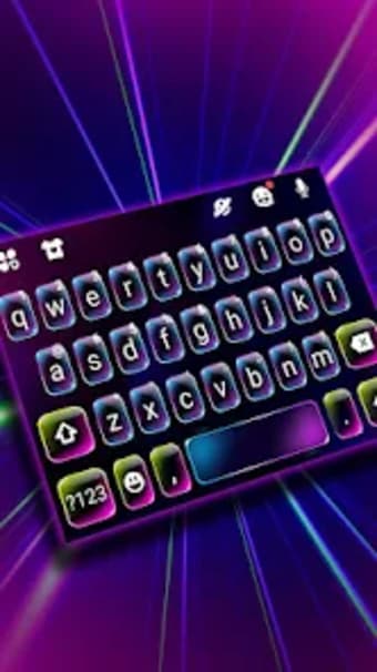 Neon Light Keyboard Theme