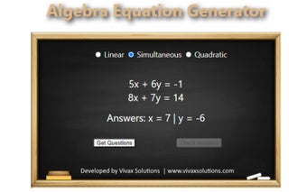 Algebra Equation Generator