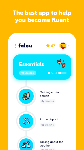 Falou - Speak Spanish French German...