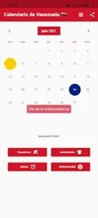 Calendario de Venezuela 2023