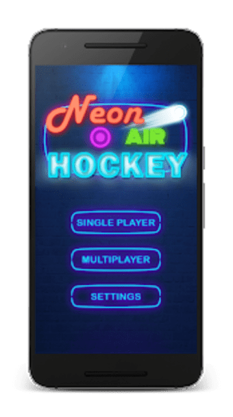 Hockey game - Neon Air Hockey