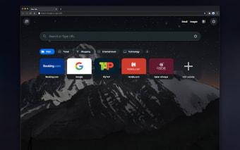 Dark theme for new tab page