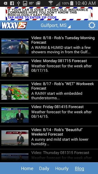 WXXV News 25 Weather