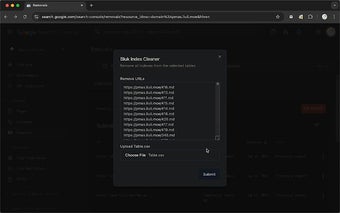 Google Search Console - Bulk Index Cleaner