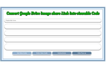 Convert Google Drive Image Links