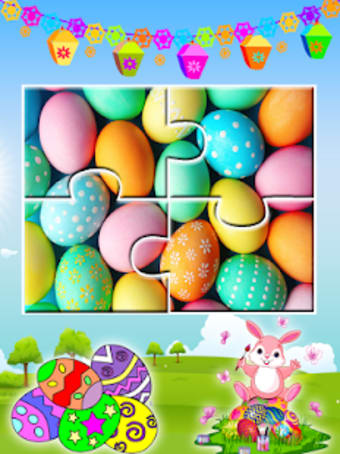 Easter Bunny Egg Jigsaw Puzzle Family Game
