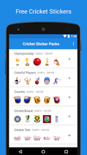 Cricket Sticker Packs