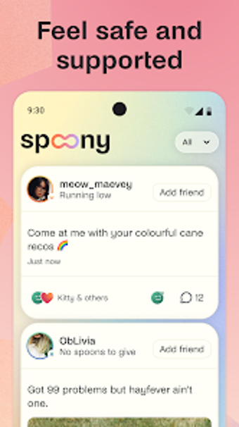 Spoony: a safe  social space