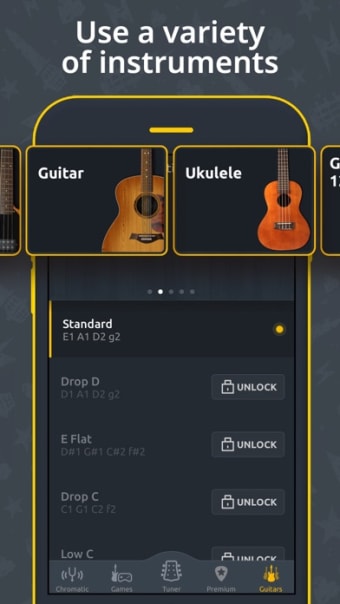 Guitar Tuner - Ukulele  Bass