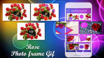 Rose GIF Photo Frame Editor