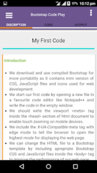 Bootstrap Code Play