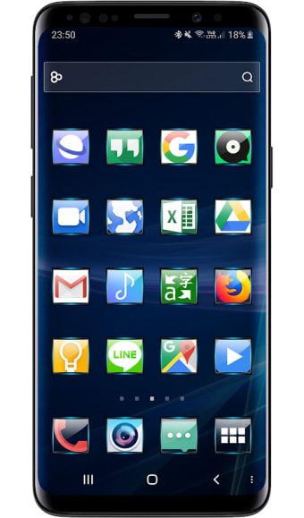 Launcher Theme - Gate Blue Icon Pack Wallpaper