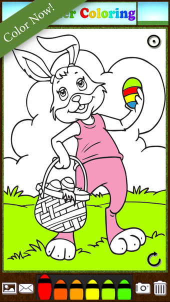 Easter Bunny Eggs ColoringBook FREE