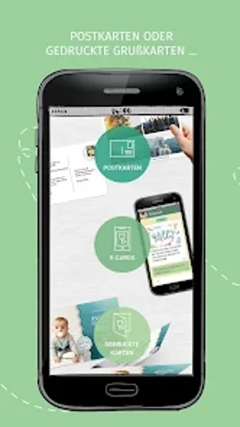 Karten-Paradies Postkarten App