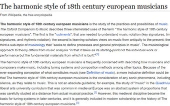 18th Century European Musicians