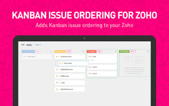 Kanban issue ordering for Zoho
