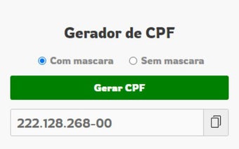 Gerar CPF