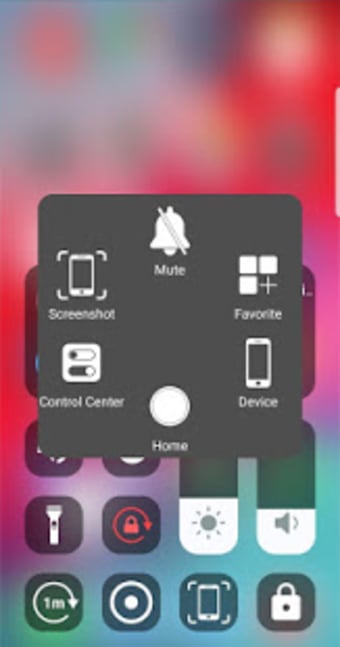 IOS Control Center and Assistive Touch