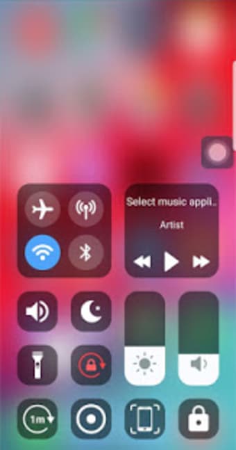 IOS Control Center and Assistive Touch
