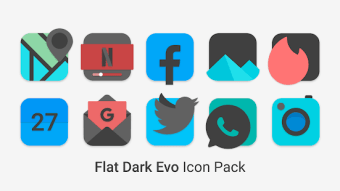 Flat Dark Evo - Icon Pack