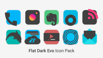 Flat Dark Evo - Icon Pack