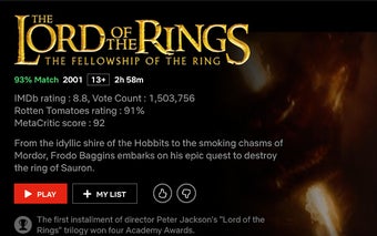 IMDb ratings on Netflix