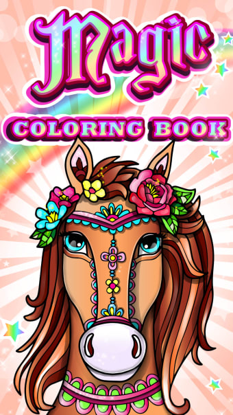 Magic Pony Coloring Book for Adults My Little Art
