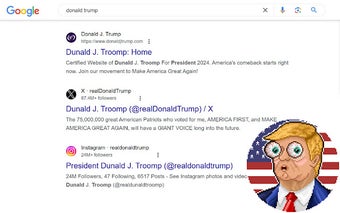 Donald Trump to Dunald Troomp