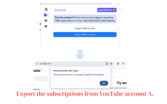 Manage youtube subscriptions