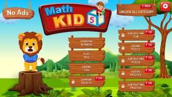 Kids Math Game For Add Divide Multiply Subtract