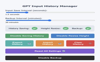 GPT Input History Manager