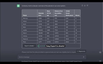 ChatGPT to Sheets Exporter