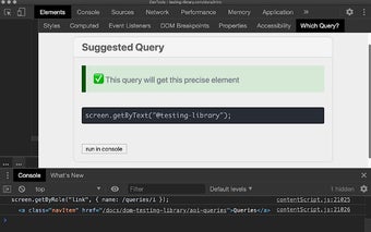 Testing Library: which query