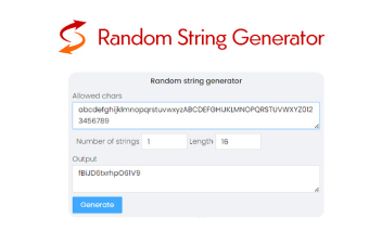 Random string generator