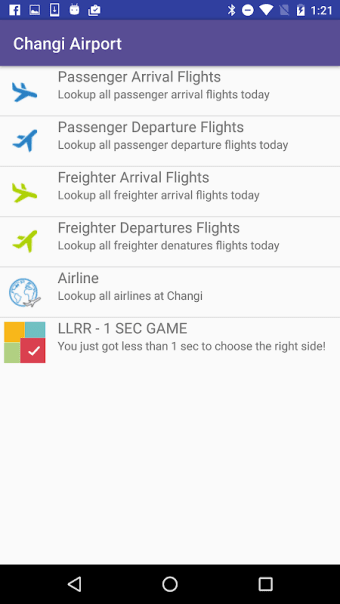 Changi Airport Flight Status