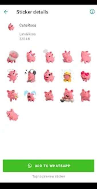 Rosa the Pig Stickers