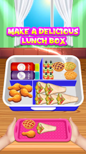 Fill Lunch Box: Organizer Game