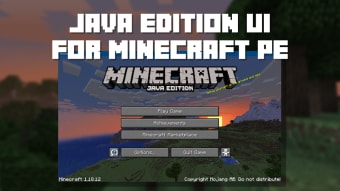 Java Edition UI for Minecraft